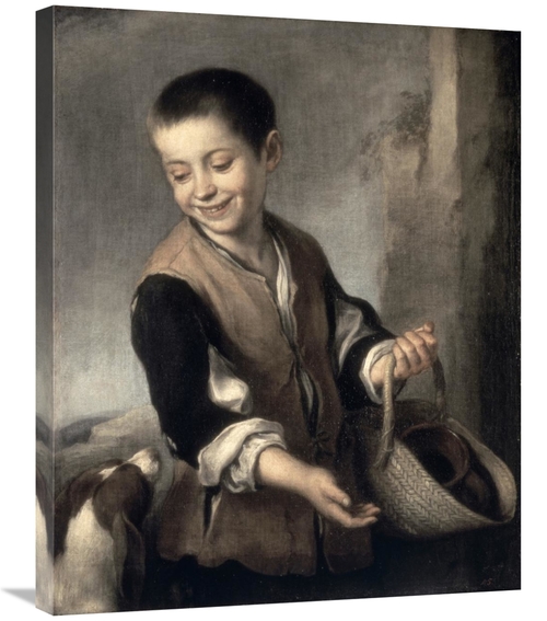 Global Gallery GCS-278799-30-142 30 in. Boy with a Dog Art Print - Bar