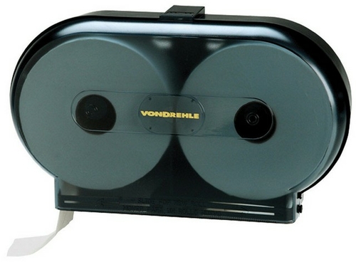 Vondrehle HDJRT1 Plastic Mounted Twin Jumbo Roll Tissue Dispencer