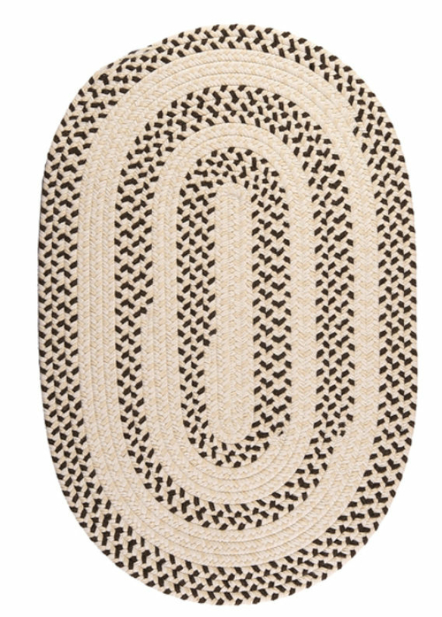 Colonial Mills Rug EM99R072X072 Elmwood - Bark 6 in. round Braided Rug