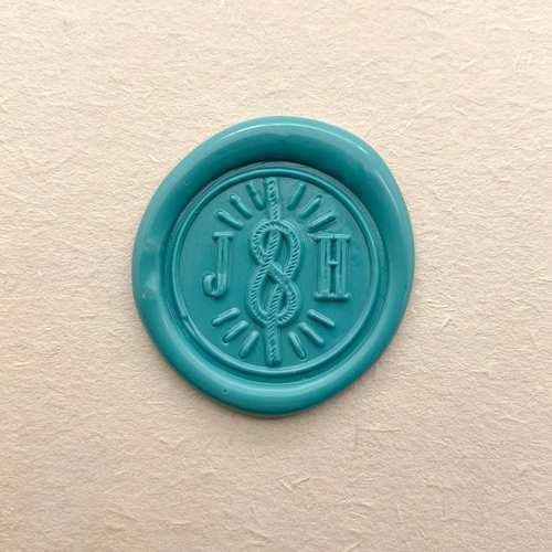 Rope Intial Wax Seal Stamp - Wedding Wax Seal Stamp 