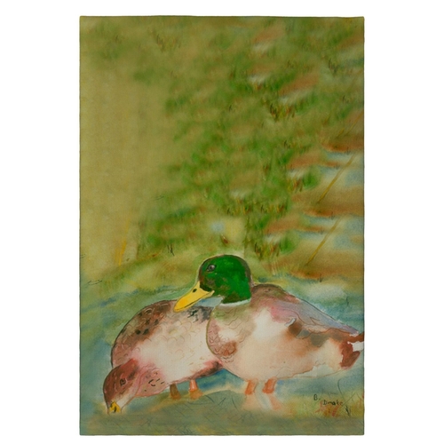 Betsy Drake GT242 Mallard Ducks Guest Towel - 20 x 20 in.