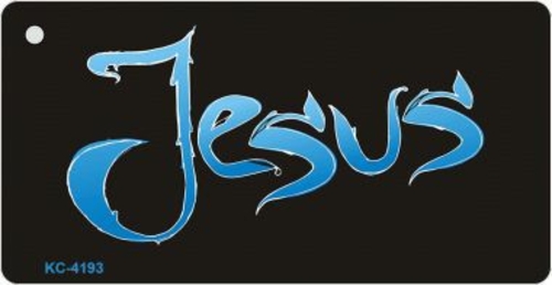 Smart Blonde KC-4193 Jesus Blue Novelty Key Chain