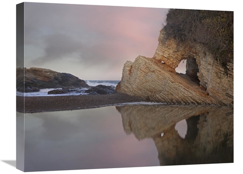 Global Gallery GCS-397050-1824-142 18 x 24 in. Cave Reflected in Pool 