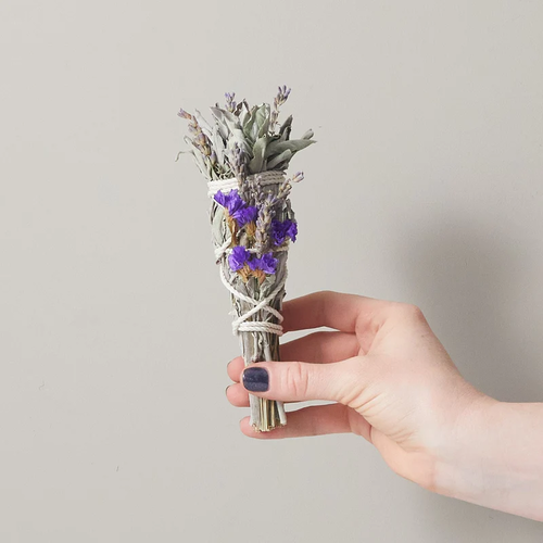 Main Lavender and Sage Smudge Stick image