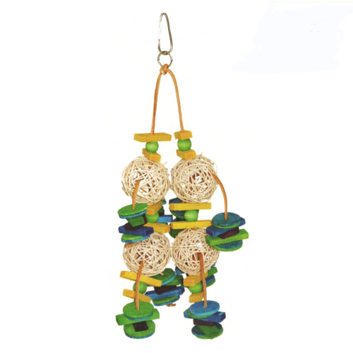 A&E Cage HB01275 15.35 x 6.69 x 6.69 in. Vine Ball & Discs - Medium