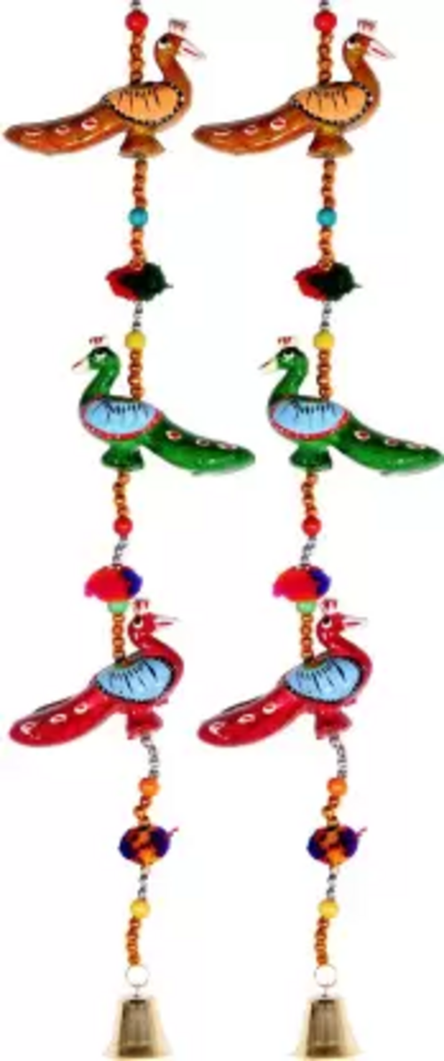 Decorative Paper Mache Peacock Door Hanging