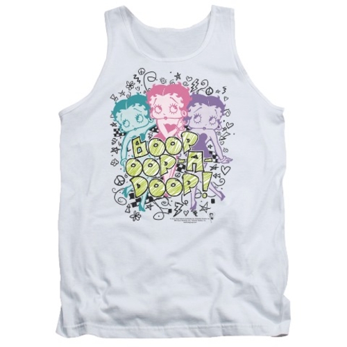 Trevco Boop-Sketch - Adult Tank Top - White, 2X
