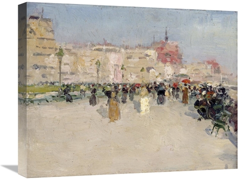 Global Gallery GCS-266967-22-142 22 in. A Seaside Promenade Art Print 