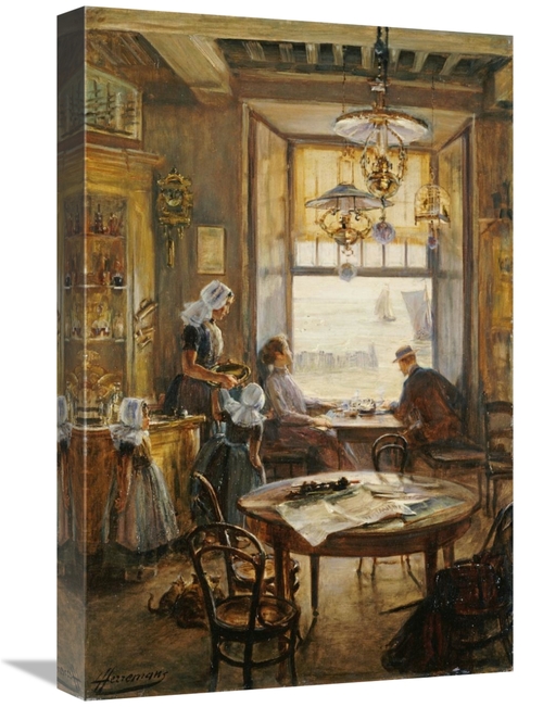 Global Gallery GCS-266530-22-142 22 in. in the Cafe Art Print - Lieven