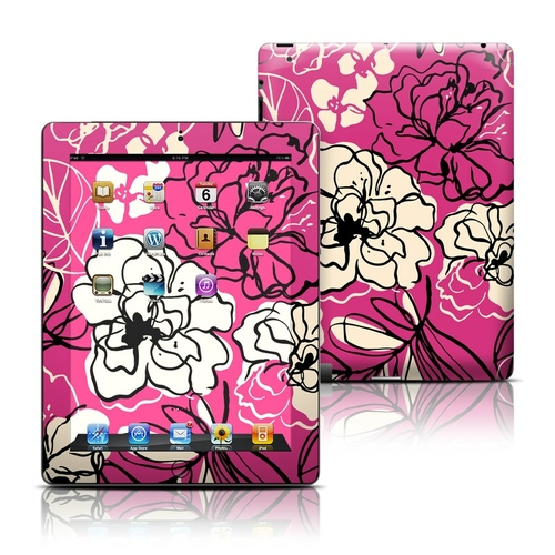 DecalGirl IPD3-BLKLIL Apple iPad 3 Skin - Black Lily
