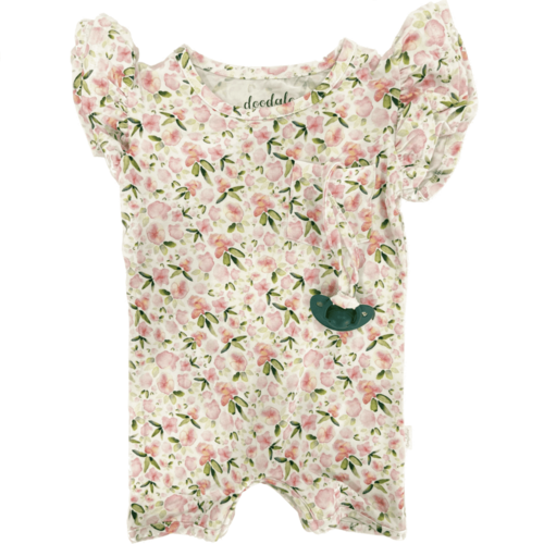 You Grow Girl - Doodalou Bamboo Baby Romper Ruffle Sleeves with Shorts