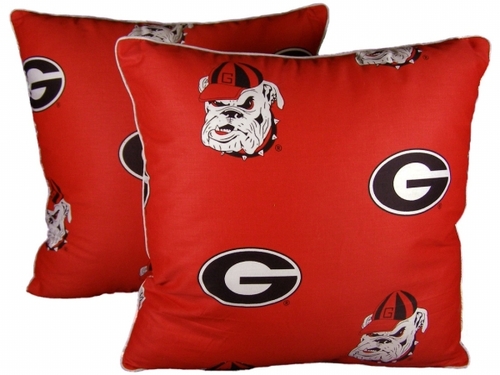 College Covers GEODPPR Georgia 16 x 16 Decorative Pillow Set