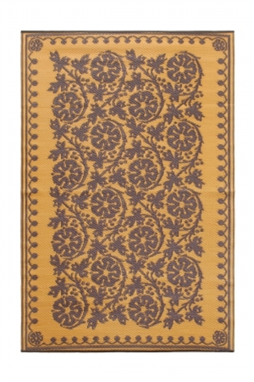 Achla K-111 Cinquefoil 4 x 6 Floor Mat Cinnamon