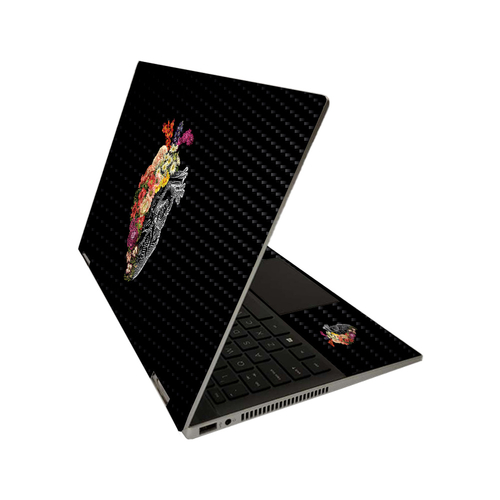 MightySkins CF-HPPX3601420-Spring Heart Carbon Fiber Skin for HP Pavil