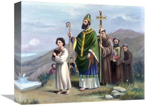 Global Gallery GCS-276731-16-142 16 in. Saint Patrick Journeys to Tara