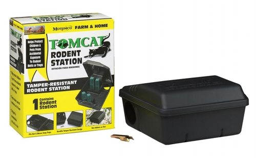 Motomco Ltd Tomcat Rodent Station- Black - 33473