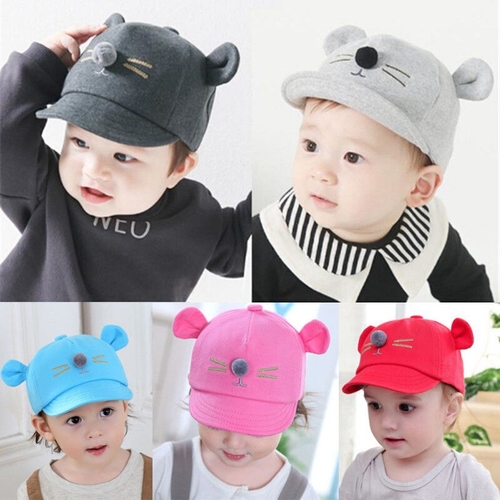 Newborn Baby Kids Boy Girl Pom Hats Super Cute