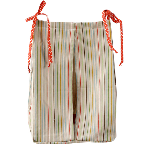 Cotton Tale SRDS Scribbles Jungle Multicolor Stripe Diaper Stacker