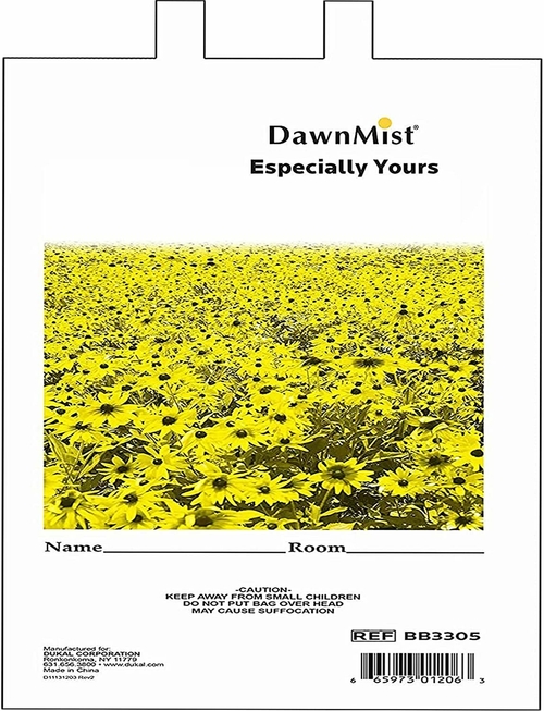 Dukal Pack of 50 Personal Belongings Bags with Nature Design 20 x