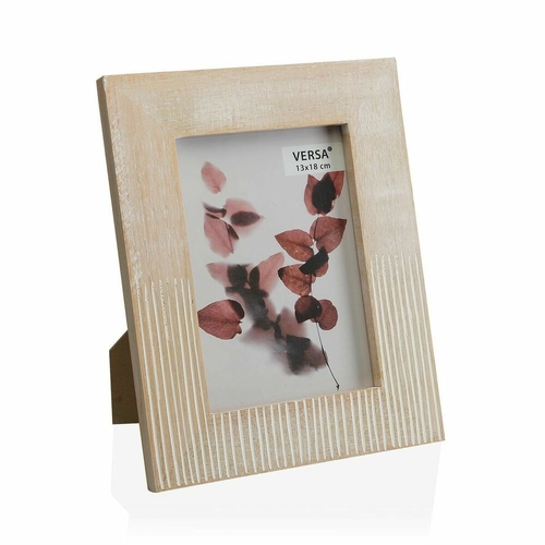 Photo frame Versa Light Wood (1,5 x 26 x 21 cm)