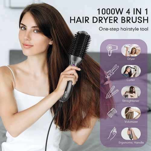 4 in 1 Hair Dryer Brush One-Step Blow Dryer Brush Oval Shape