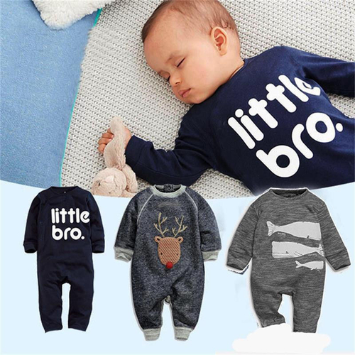 3 Styles Spring Autumn Newborn Baby Kids Rompers 