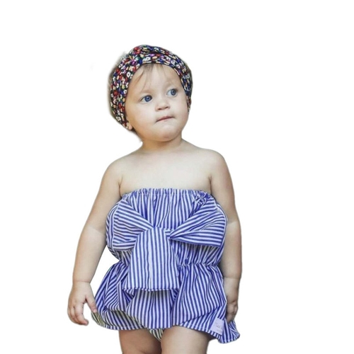 Fashion Infant Baby Girls rompers Sleeveless