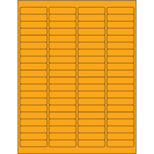 Tape Logic LL171OR 1.94 x 0.5 in. Fluorescent Orange Rectangle Laser L