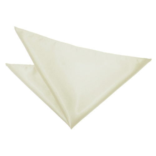 Plain Satin Handkerchief - Ivory