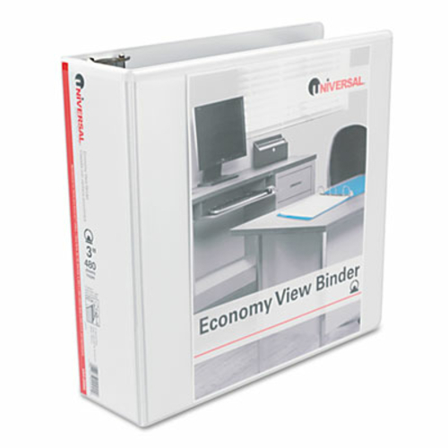 Universal 20992 Round Ring Economy Vinyl View Binder  3&apos;&