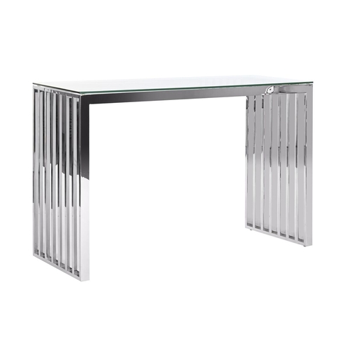Console DKD Home Decor Crystal Silver Transparent Steel 120 x 45 x 78