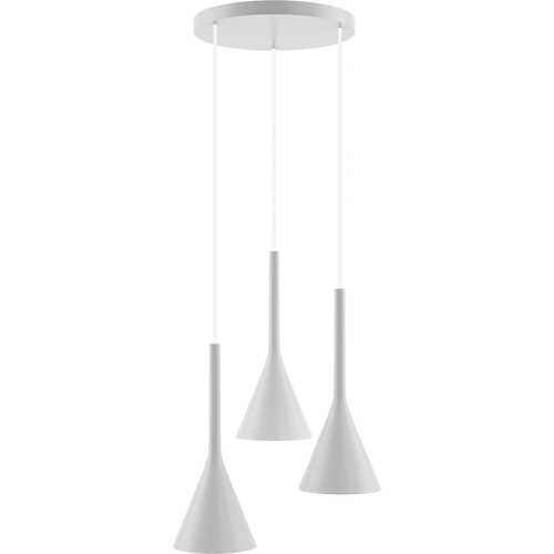 Hanging lamp white Zen plafon 3p