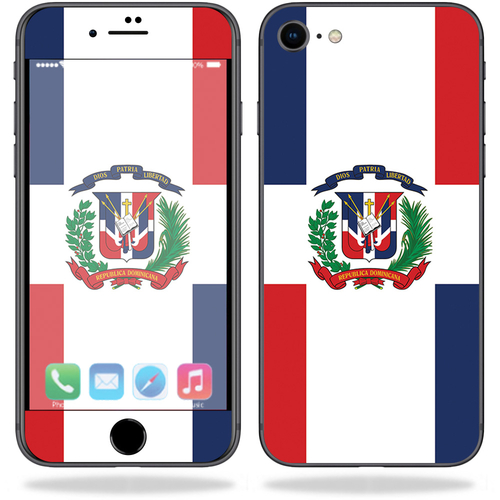 MightySkins APIPH8-Dominican Flag Skin for Apple iPhone SE 2020 7 & 8 