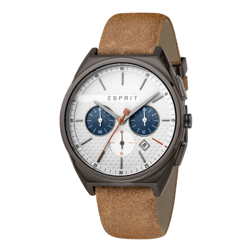 Esprit ES1G062L0045 Slice Chrono Silver Grey Brown Mens Watch