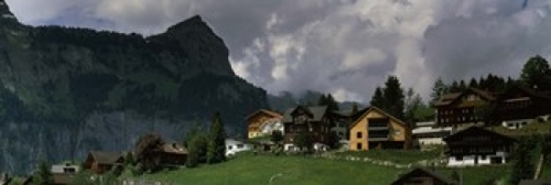 Panoramic Images PPI126455L Buildings in a village  Engelberg  Obwalde