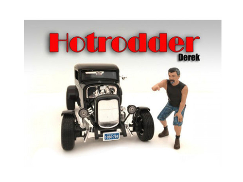 \Hotrodders\" Derek Figure For 1:24 Scale Models by American Diorama"