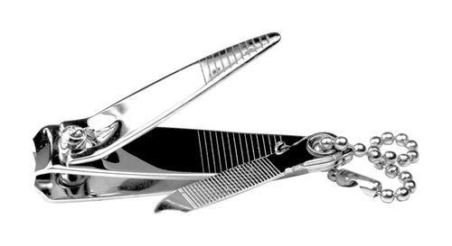 Performance Tool 5990676 Aluminum Silver Nail Clipper Key Chain - Silv