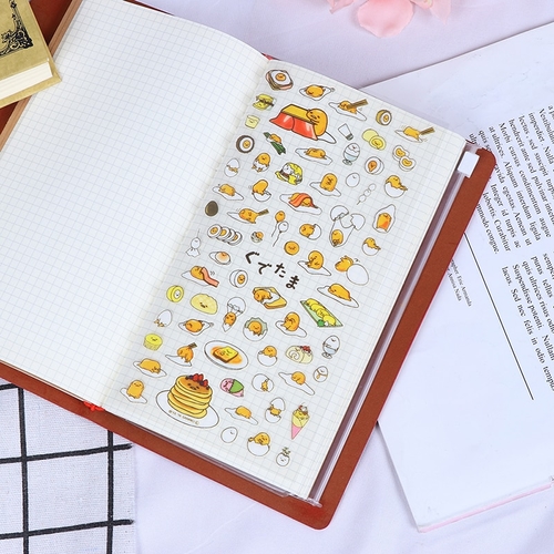 1 PC Transparent Cute Lazy Egg Cartoon Stationery