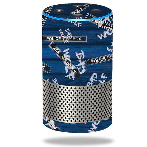 MightySkins AMECHO2ND-Time Travel Boxes Skin for Amazon Echo 2nd Gen -