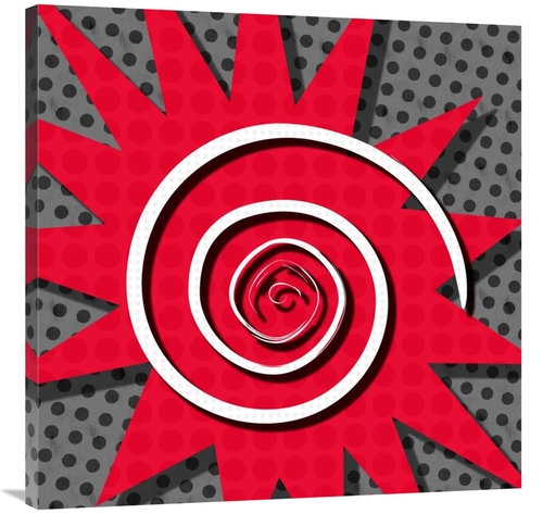 Global Gallery GCS-388389-3636-142 36 x 36 in. Word Power - Spiral Art