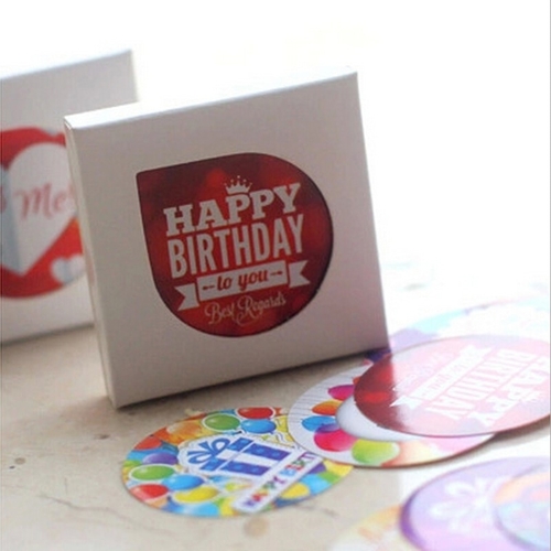 38 pcs/box Happy Birthday  Paper  sticker set