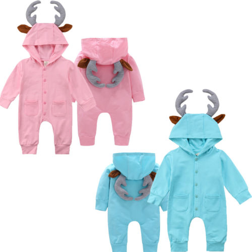 Newborn Baby Boy Girl Clothes 3D Ears Hooded One