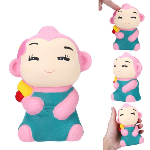 Kawaii Smiling Monkey cented Charm squishy Slow