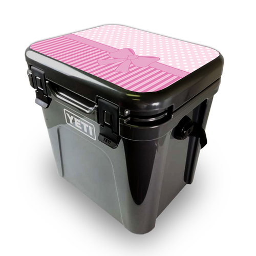 MightySkins YEROA24LID-Pink Present Skin for Yeti Roadie 24 Hard Coole