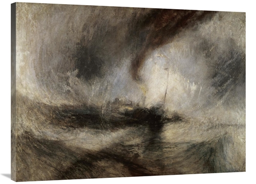 Global Gallery GCS-282998-40-142 40 in. Snow Storm at Sea Art Print - 