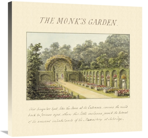 Global Gallery GCS-453921-3030-142 30 x 30 in. The Monks Garden, 1