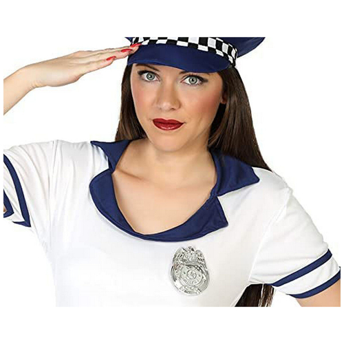 Badge Police Officer Multicolour Silver