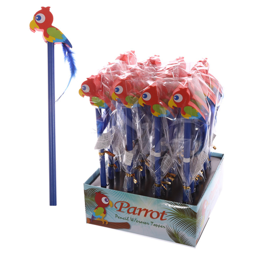 Novelty Kids Parrot Design Pencil and Eraser