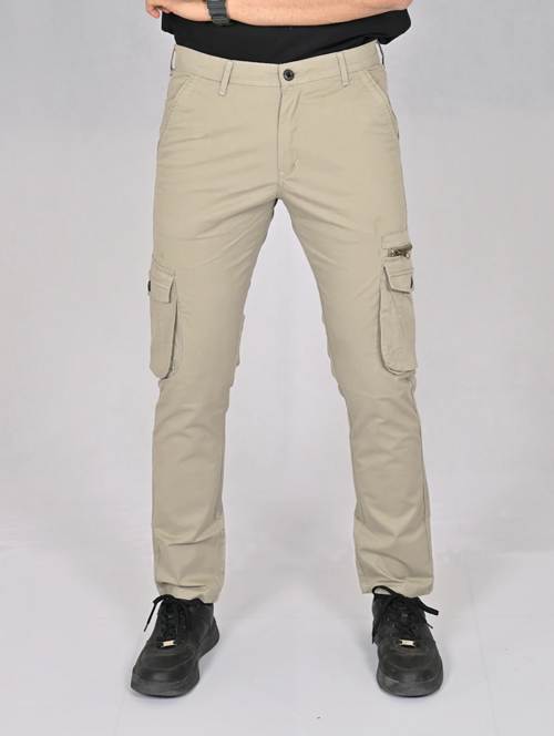 Men’s Cotton Cargo Pants (Color khaki) (Size 34)