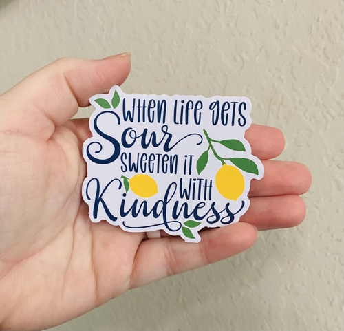 Sweeten with Kindness- Lemon Sticker/Magnet